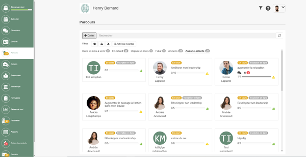 Interface, UX, UI, Cognito Coach