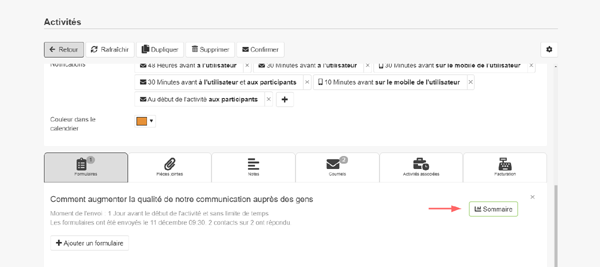 Sommaire, formulaire électronique, forms, Cognito Coach